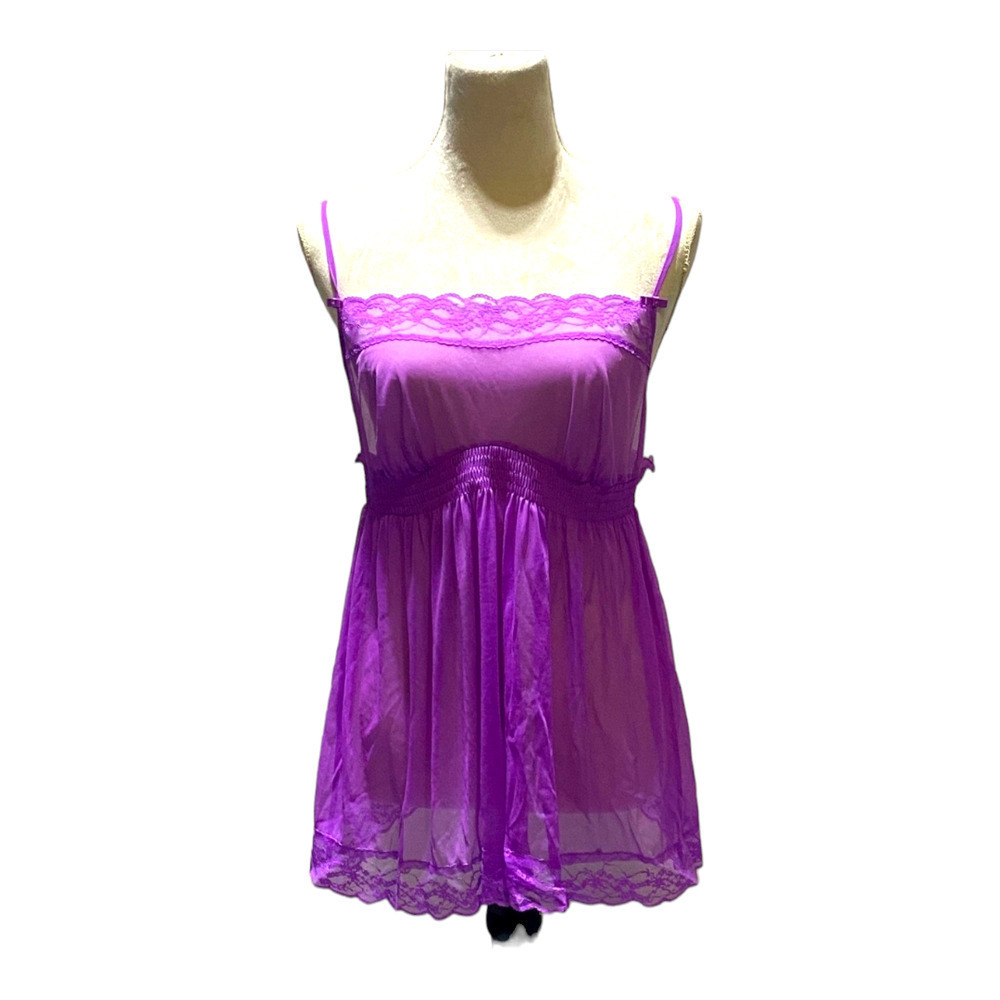 Y2k Victoria's secret purple babydoll nightgown